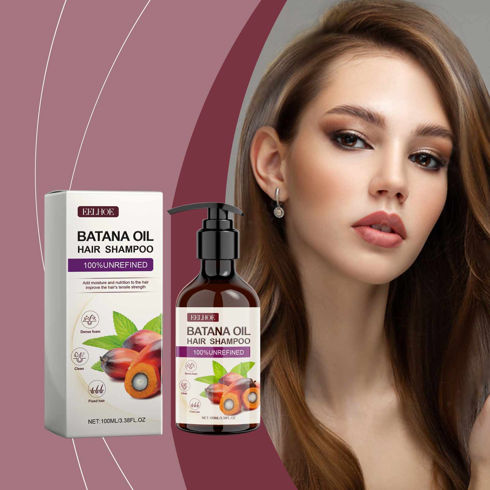 EELHOE Battana Fengying Shampoo Cleansing, Smooth, Smooth, Clean, No frizz, Oil Control to Increase Fluffy EELHOE Battana Fengying Shampoo Cleansing, Smooth, Smooth, Clean, No frizz, Oil Control to Increase Fluffy